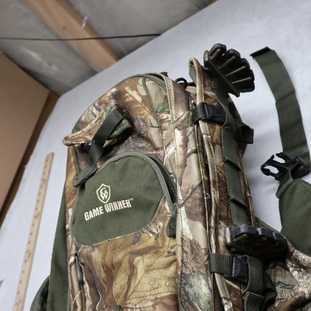 Game Winner Backpack Mens OS Realtree Camo Rugged Utility Hunting Hiking Outdoor
